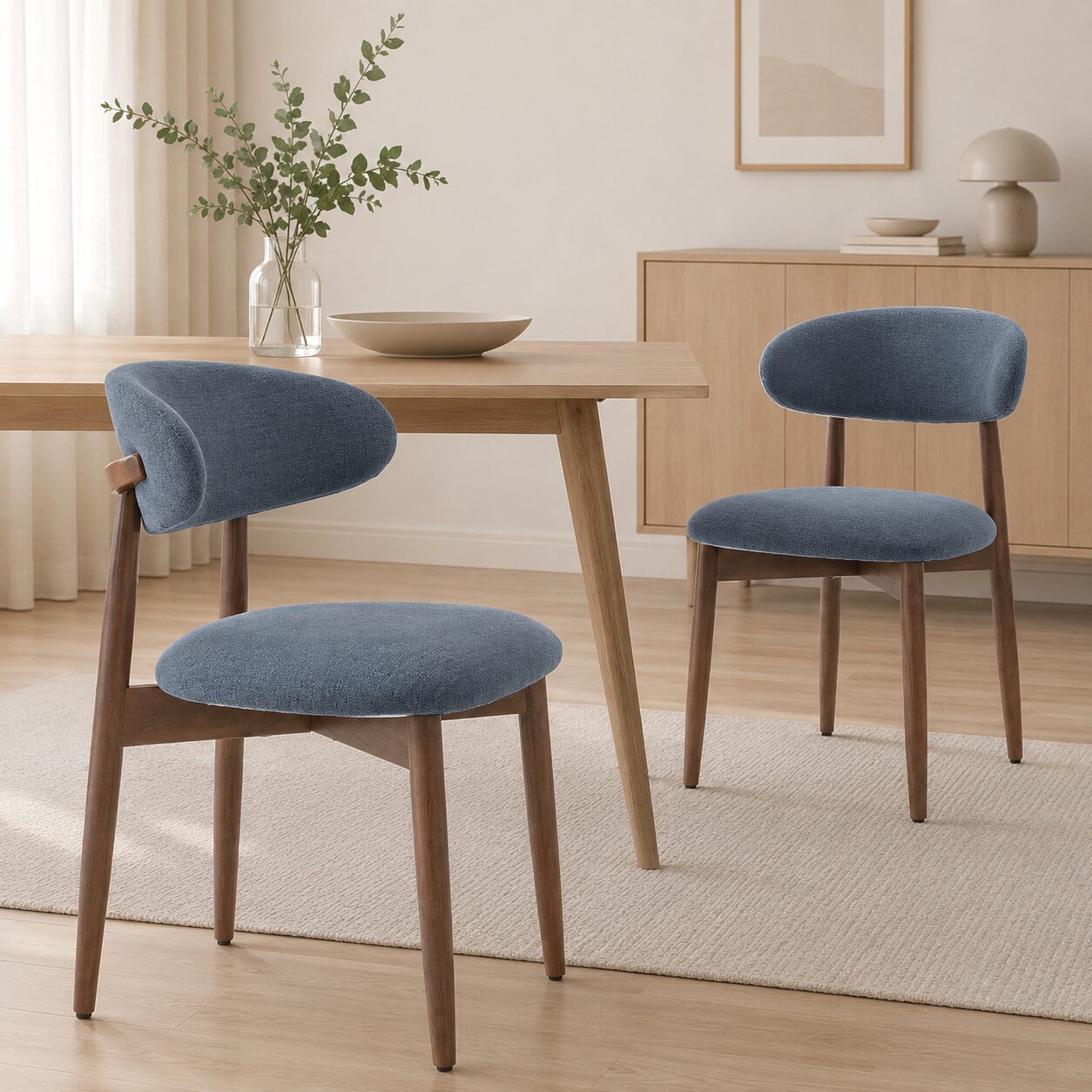 Silla de comedor Ringsted Blue