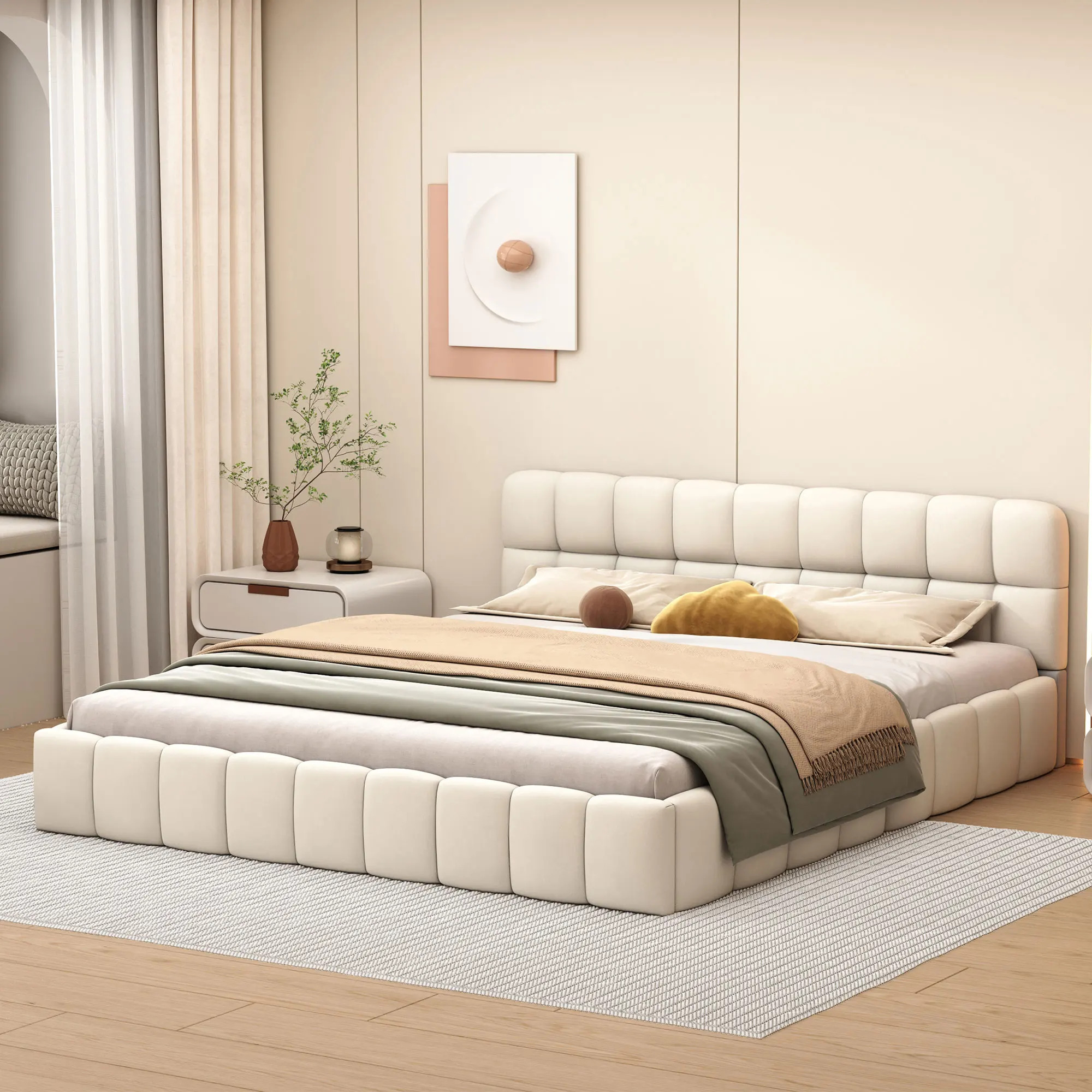 Holmestrand 140×200 cm Bed in Beige - Imagen 5
