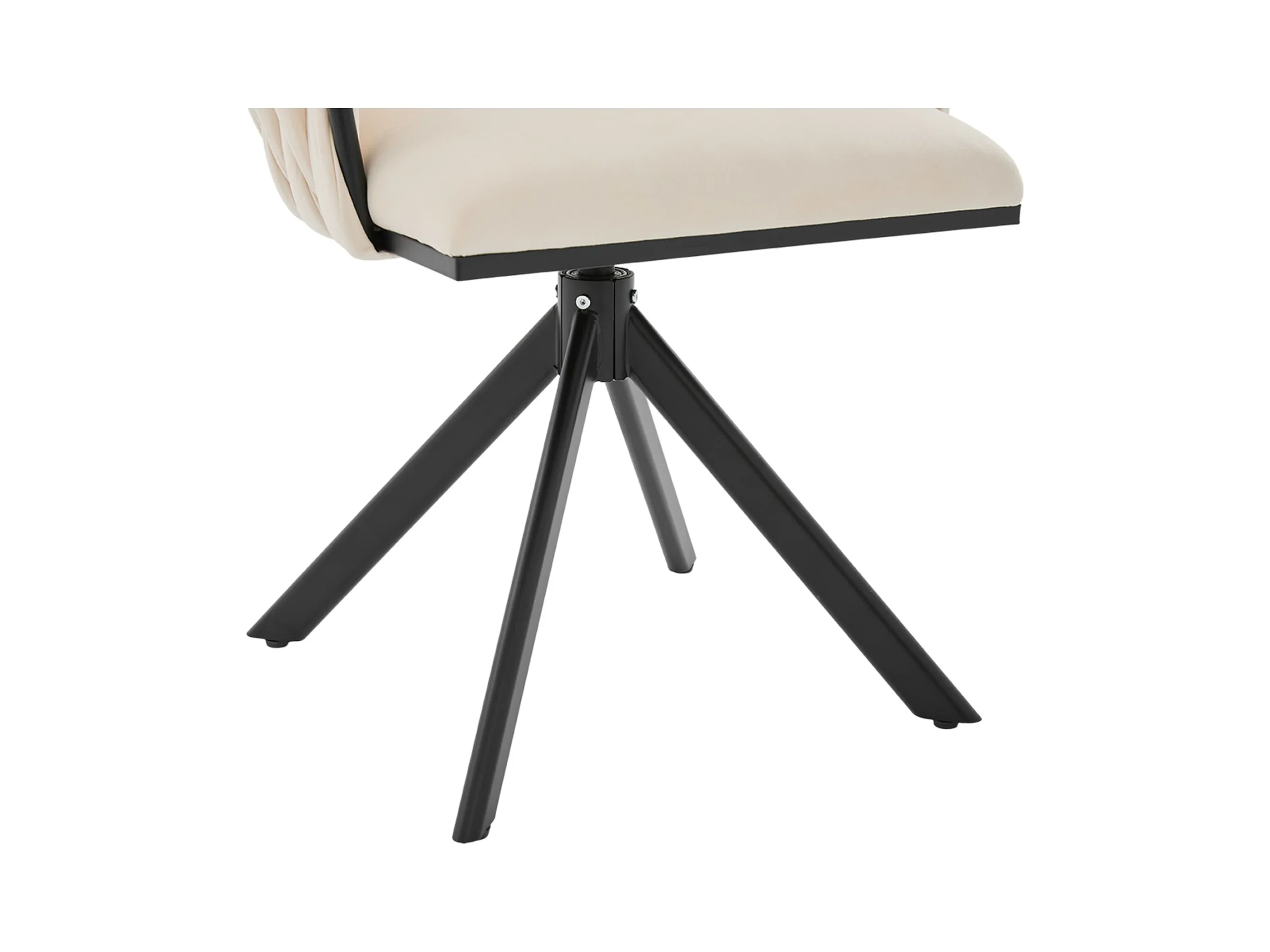 Kungsbacka Beige – 180° Swivel Dining Chair in Luxurious Velvet - Imagen 8