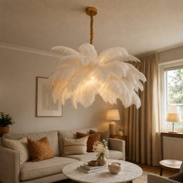 Uppsala Ceiling Lamp – Feather Pendant Light