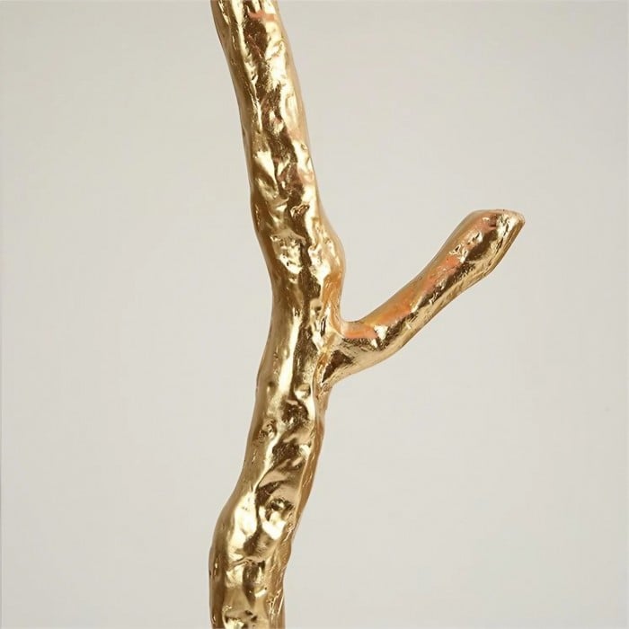 Amèlie Table Lamp – Ostrich Feather Lamp with Copper Base - Imagen 9