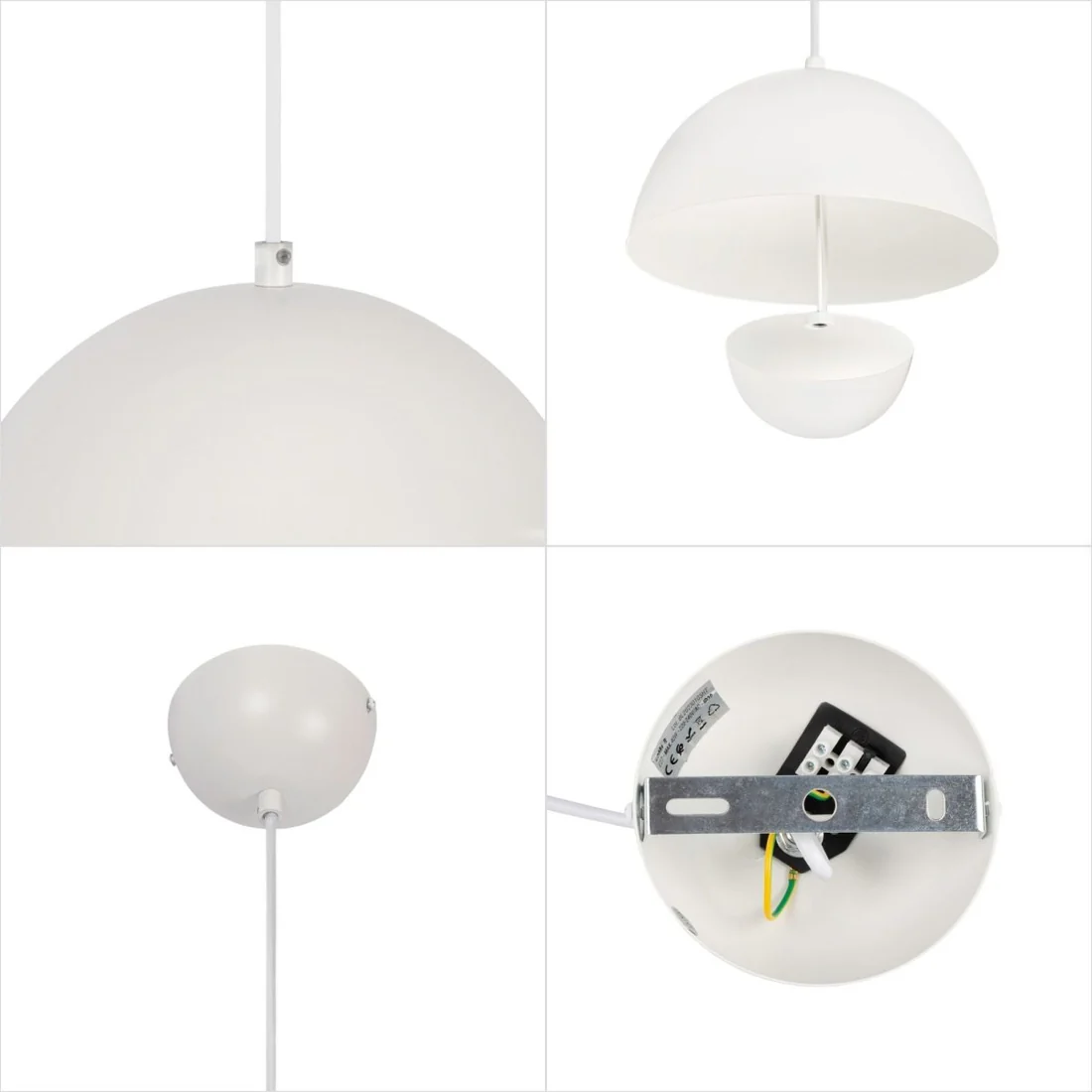 Helsinki White – Vintage Design Pendant Lamp - Imagen 5