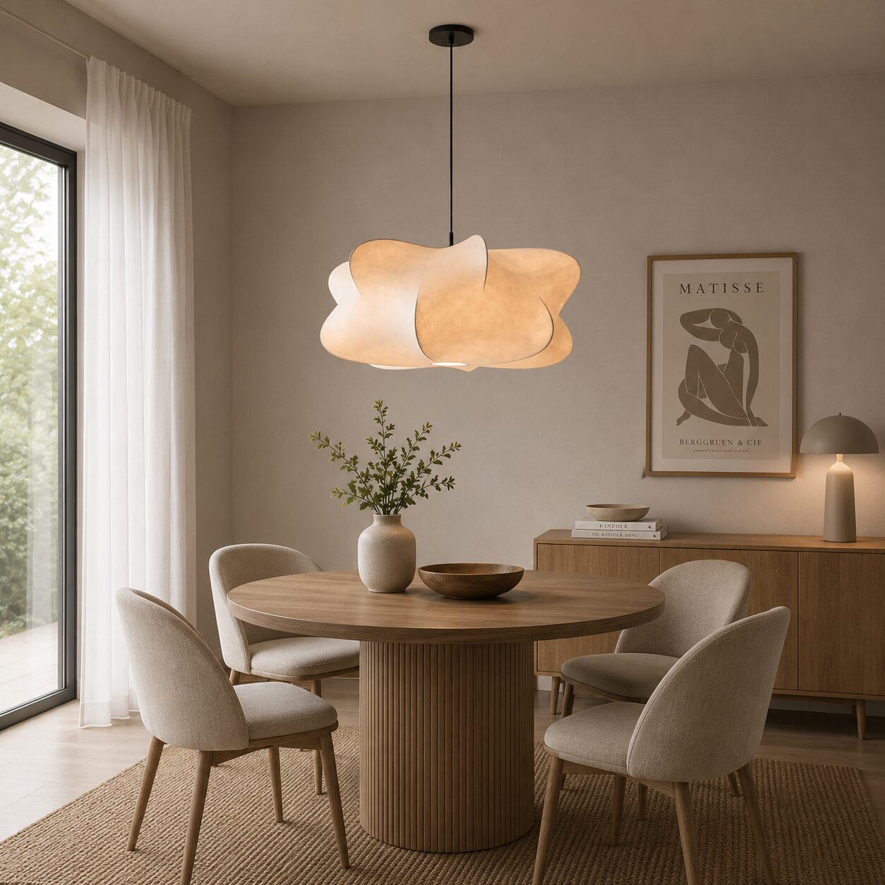 Henningsvær – Lámpara colgante «Scandinavian Silk»
