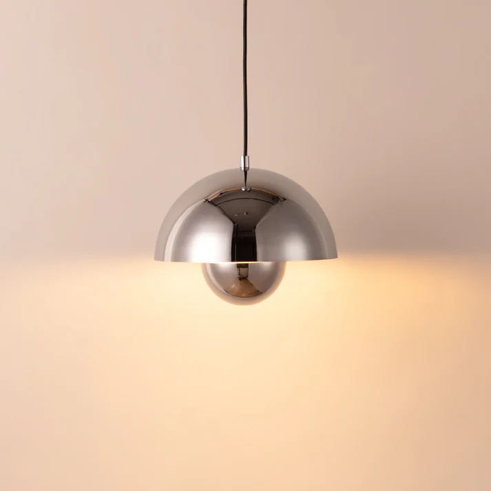 Helsinki Chrome – Vintage Design Pendant Lamp - Imagen 3