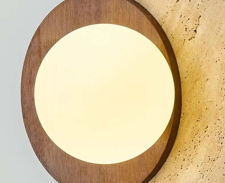 Kolvereid – Nordic Travertine Wall Light - Imagen 8