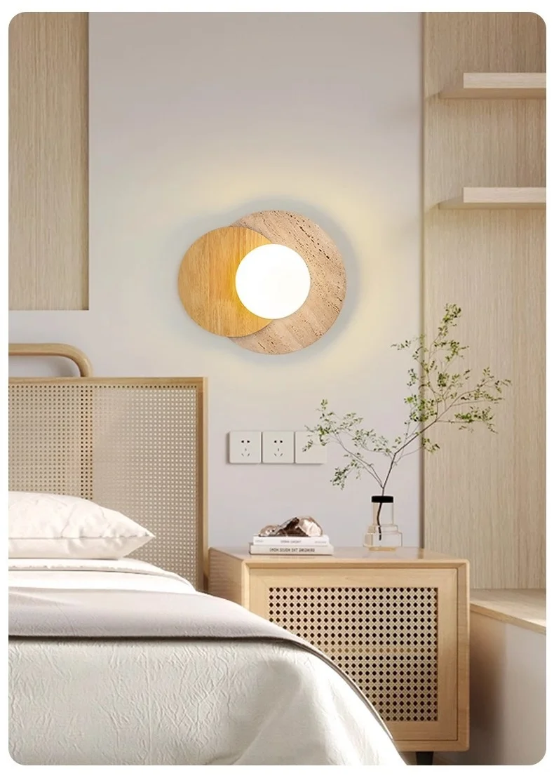 Kolvereid – Nordic Travertine Wall Light - Imagen 13