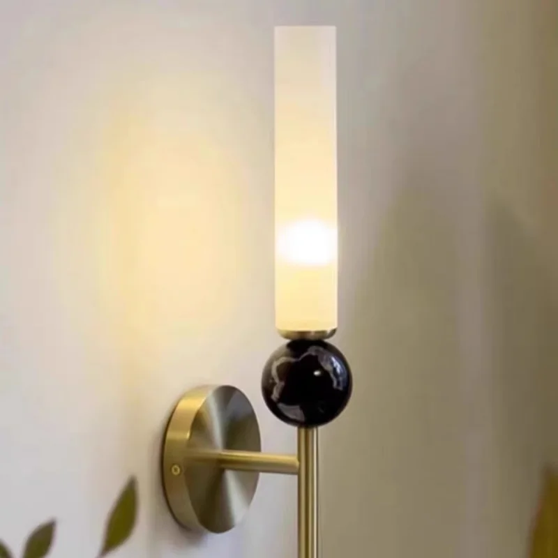 Sigtuna – Marble & Copper Luxury Wall Lamp - Imagen 6