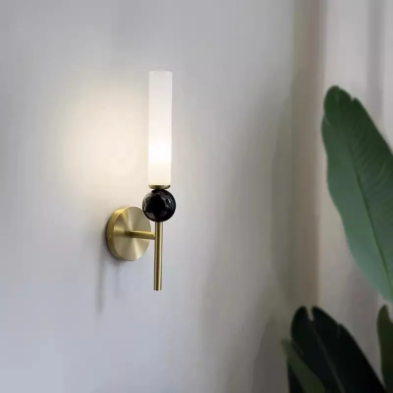 Sigtuna – Marble & Copper Luxury Wall Lamp - Imagen 3