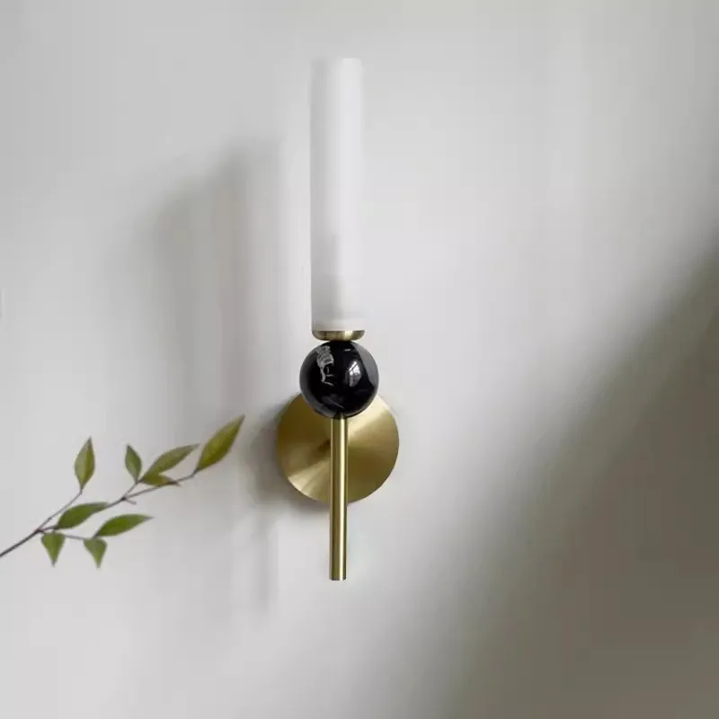 Sigtuna – Marble & Copper Luxury Wall Lamp - Imagen 4