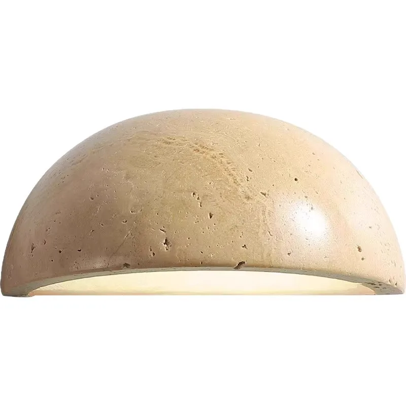 Kjerstad – Travertine Half-Moon Wall Lamp - Imagen 6