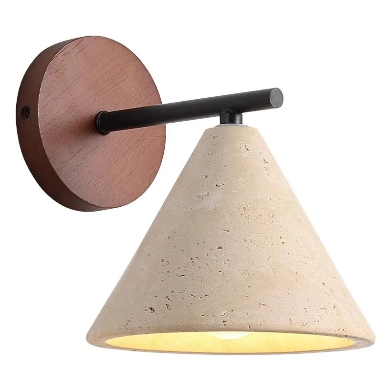 Leksvik – Vintage Travertine Wall Lamp - Imagen 6
