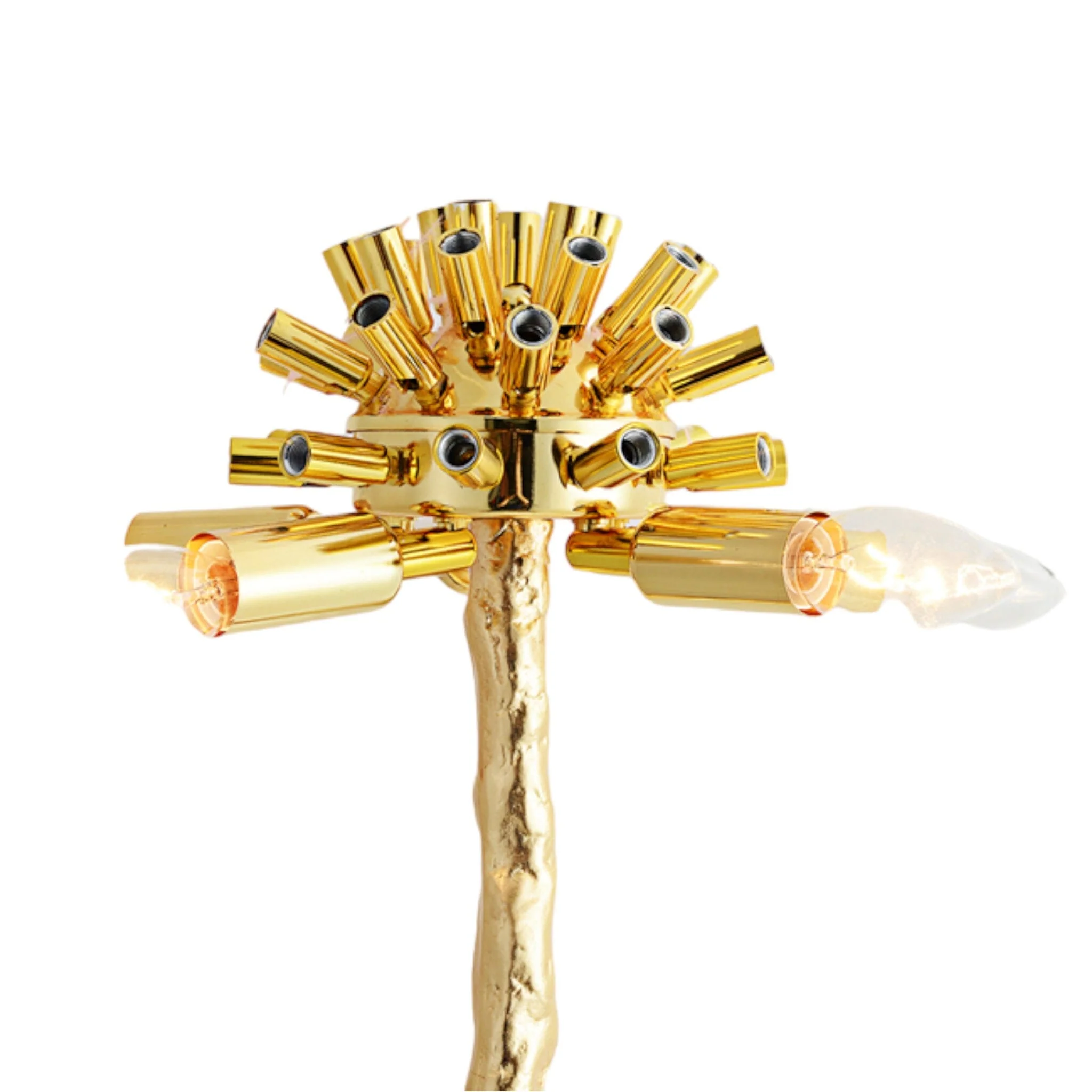 Amèlie Floor Lamp 170 cm – Feather Lamp with Copper Base - Imagen 7