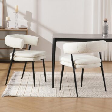 Silla de comedor blanca Djursholm – paquete de 2