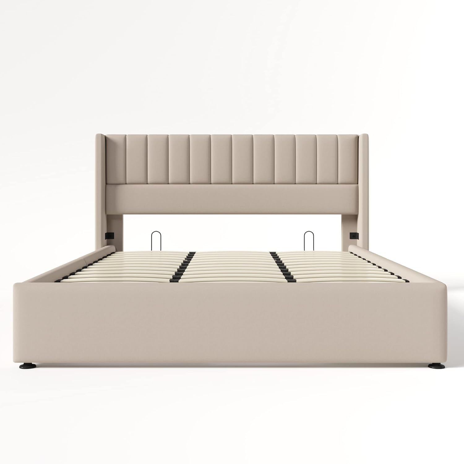 Esbjerg Elegant Bed 180x200 cm with Storage – Beige Linen - Imagen 4