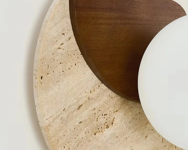 Kolvereid – Nordic Travertine Wall Light - Imagen 10