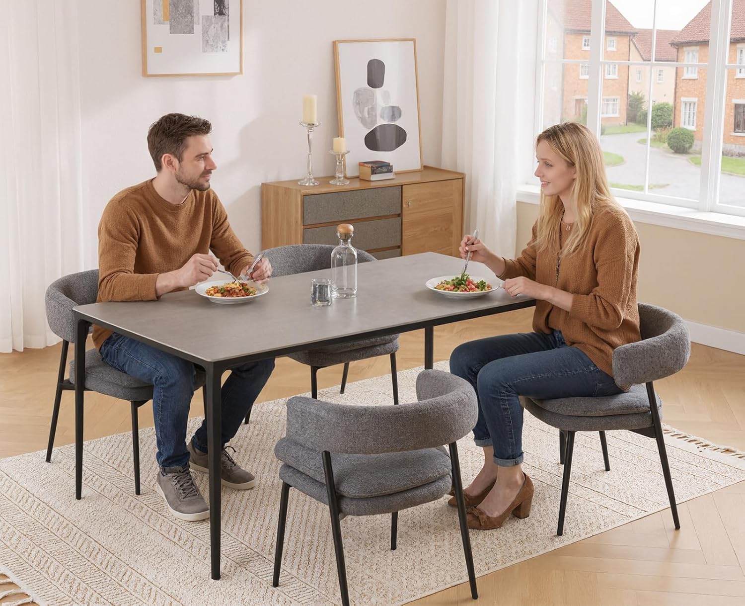 Djursholm Grey Dining Chair – 2 Pack - Imagen 3