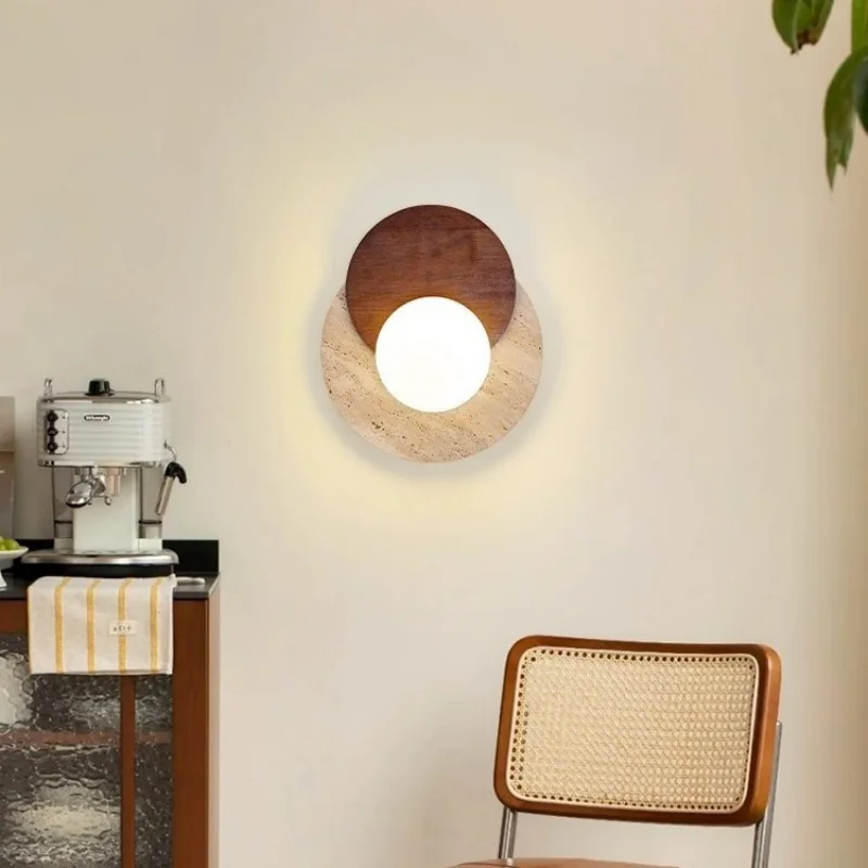 Kolvereid – Nordic Travertine Wall Light - Imagen 4
