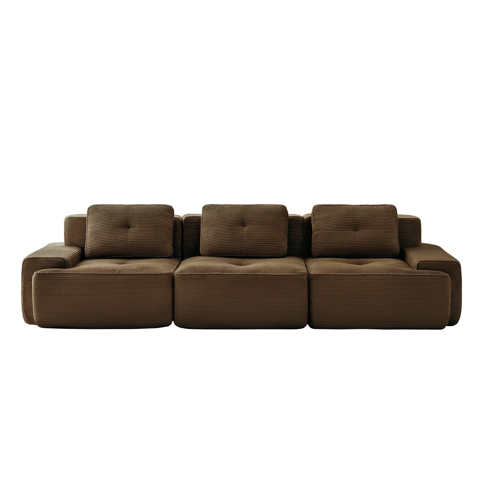 Djurgården 3 Seater Modular Corduroy Sofa - Imagen 7