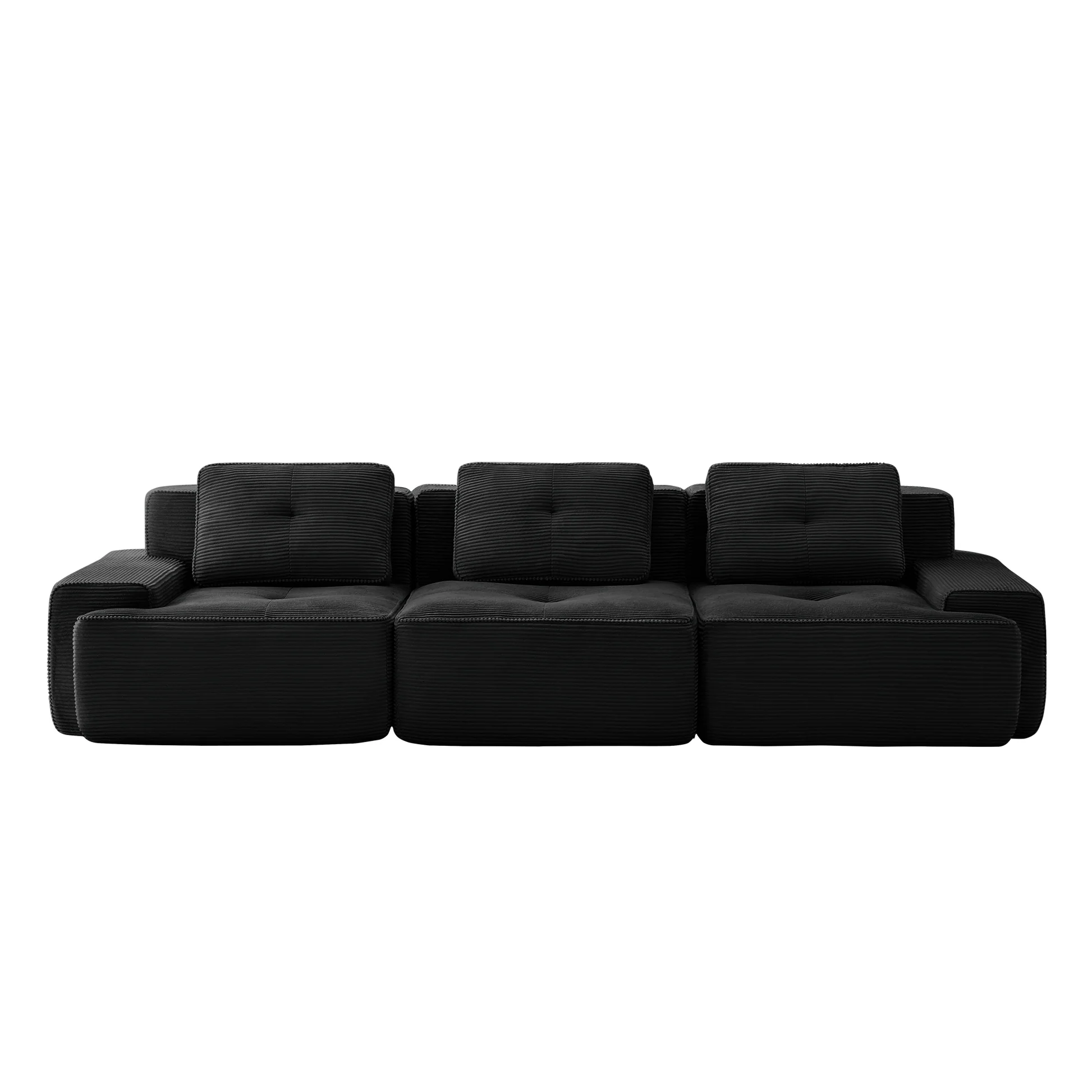Djurgården 3 Seater Modular Corduroy Sofa - Imagen 13