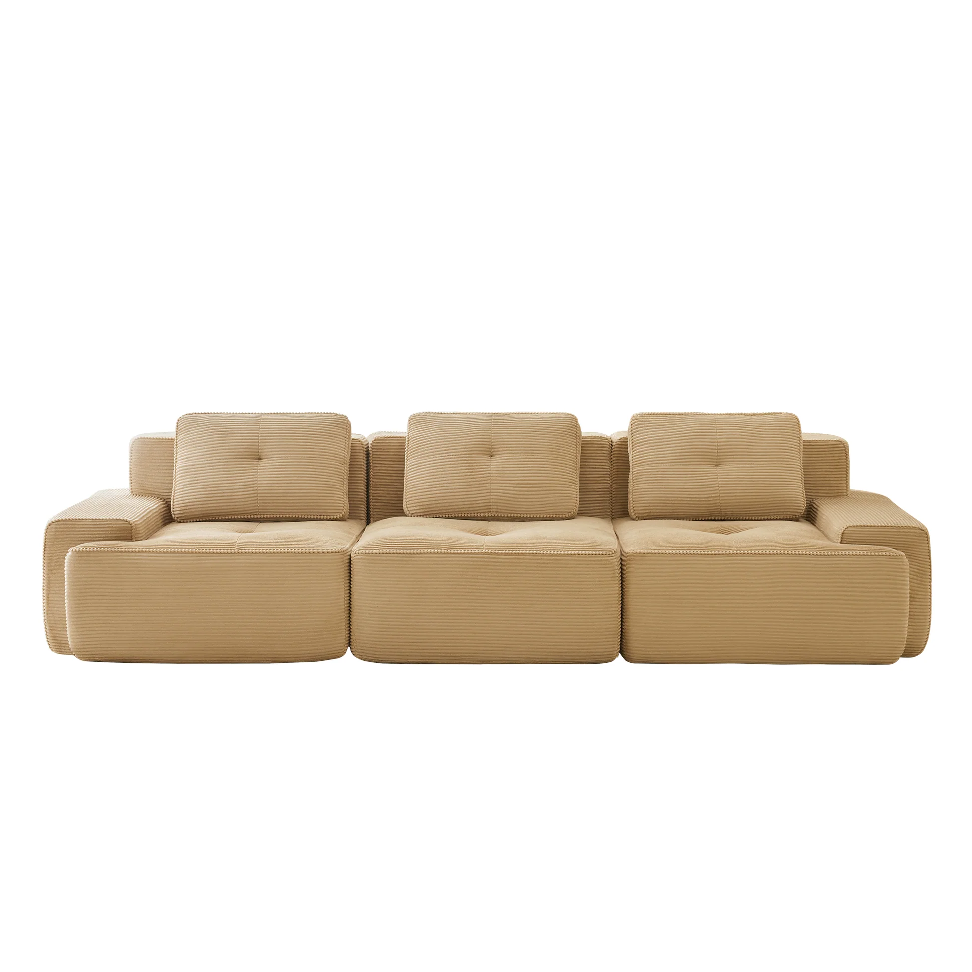 Djurgården 3 Seater Modular Corduroy Sofa - Imagen 4