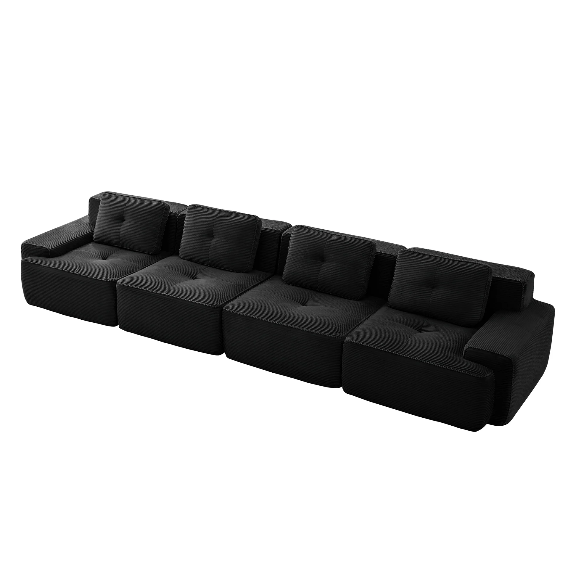 Djurgården 4 Seater Modular Corduroy Sofa - Imagen 13