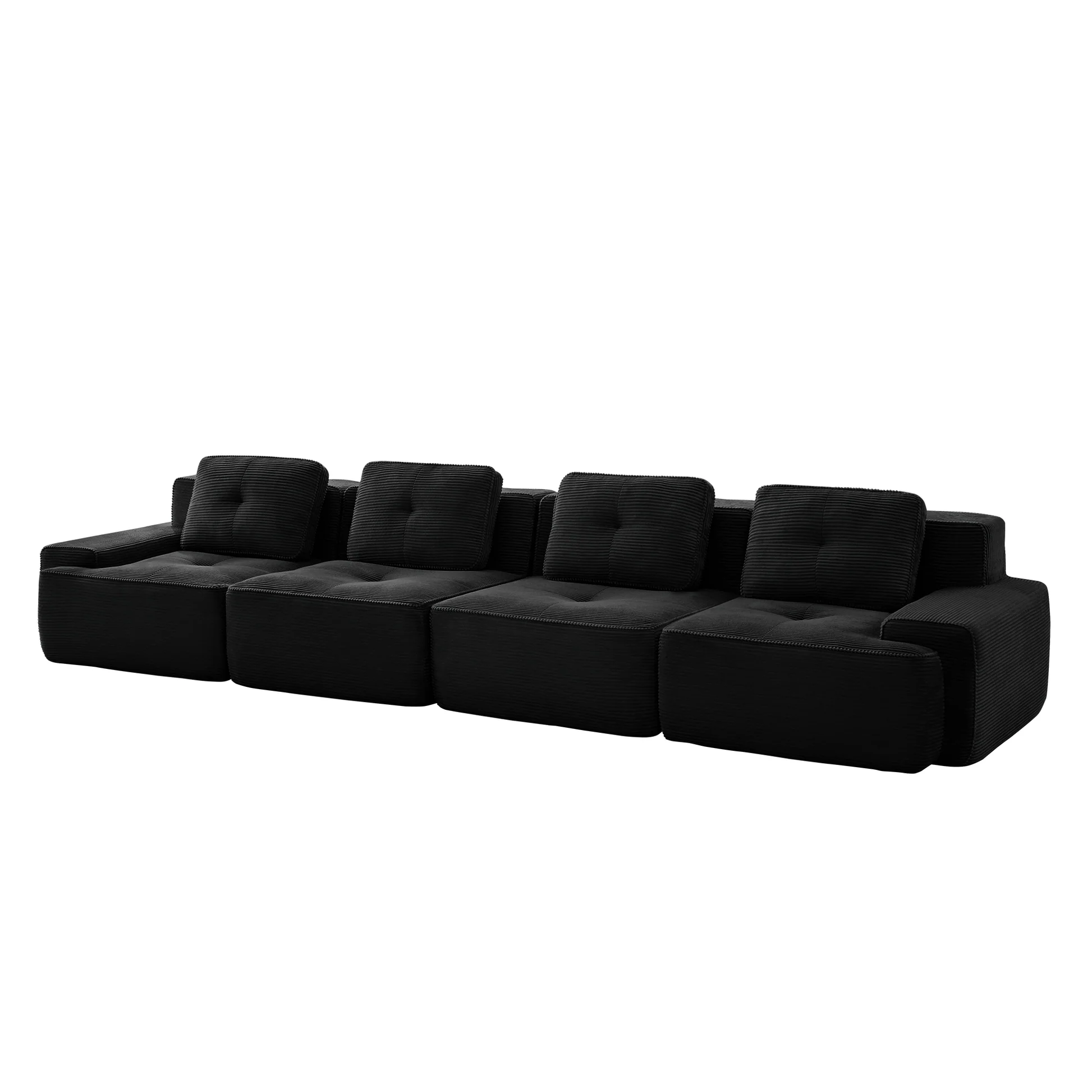 Djurgården 4 Seater Modular Corduroy Sofa - Imagen 14