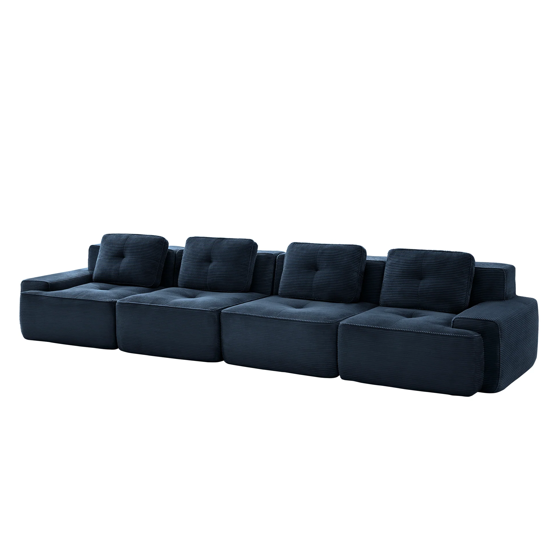 Djurgården 4 Seater Modular Corduroy Sofa - Imagen 18