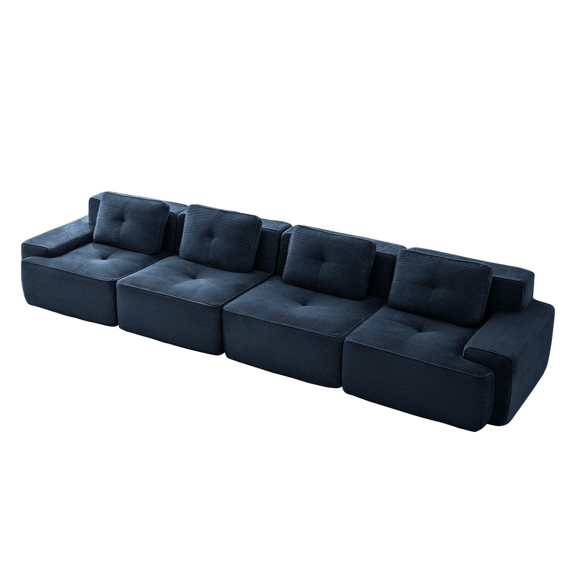 Djurgården 4 Seater Modular Corduroy Sofa - Imagen 19