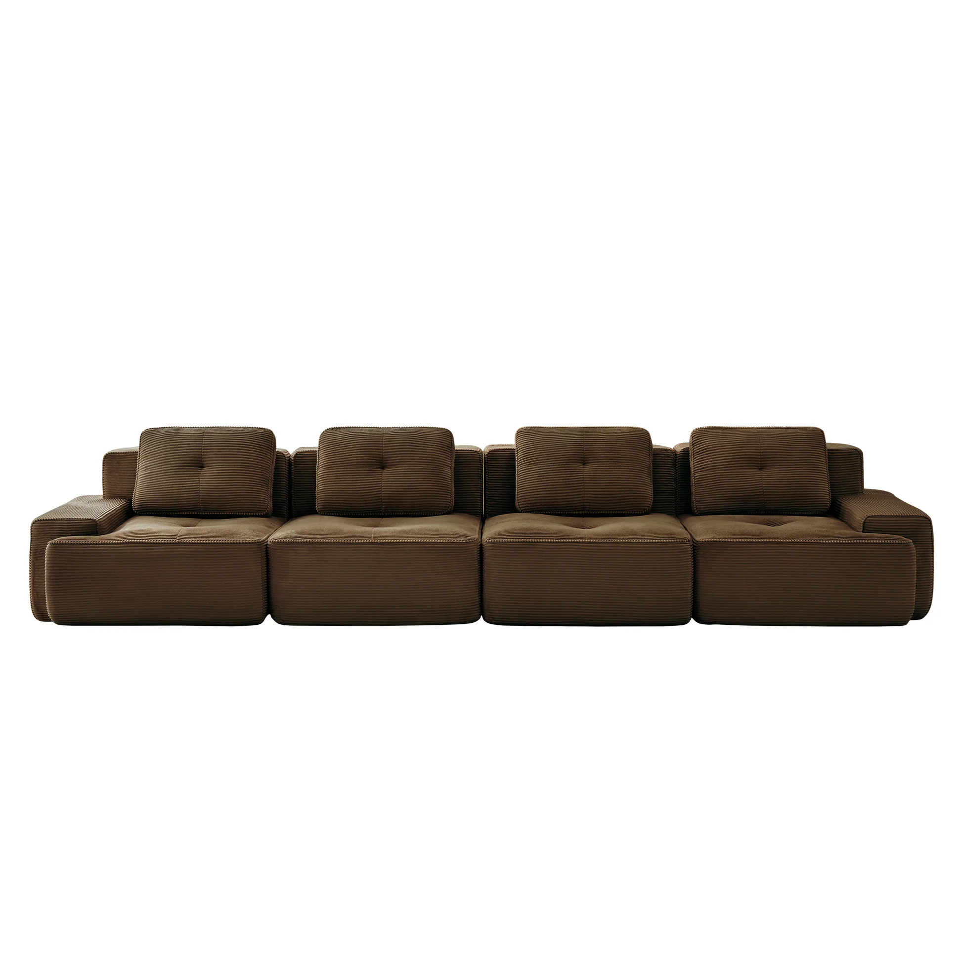 Djurgården 4 Seater Modular Corduroy Sofa - Imagen 23