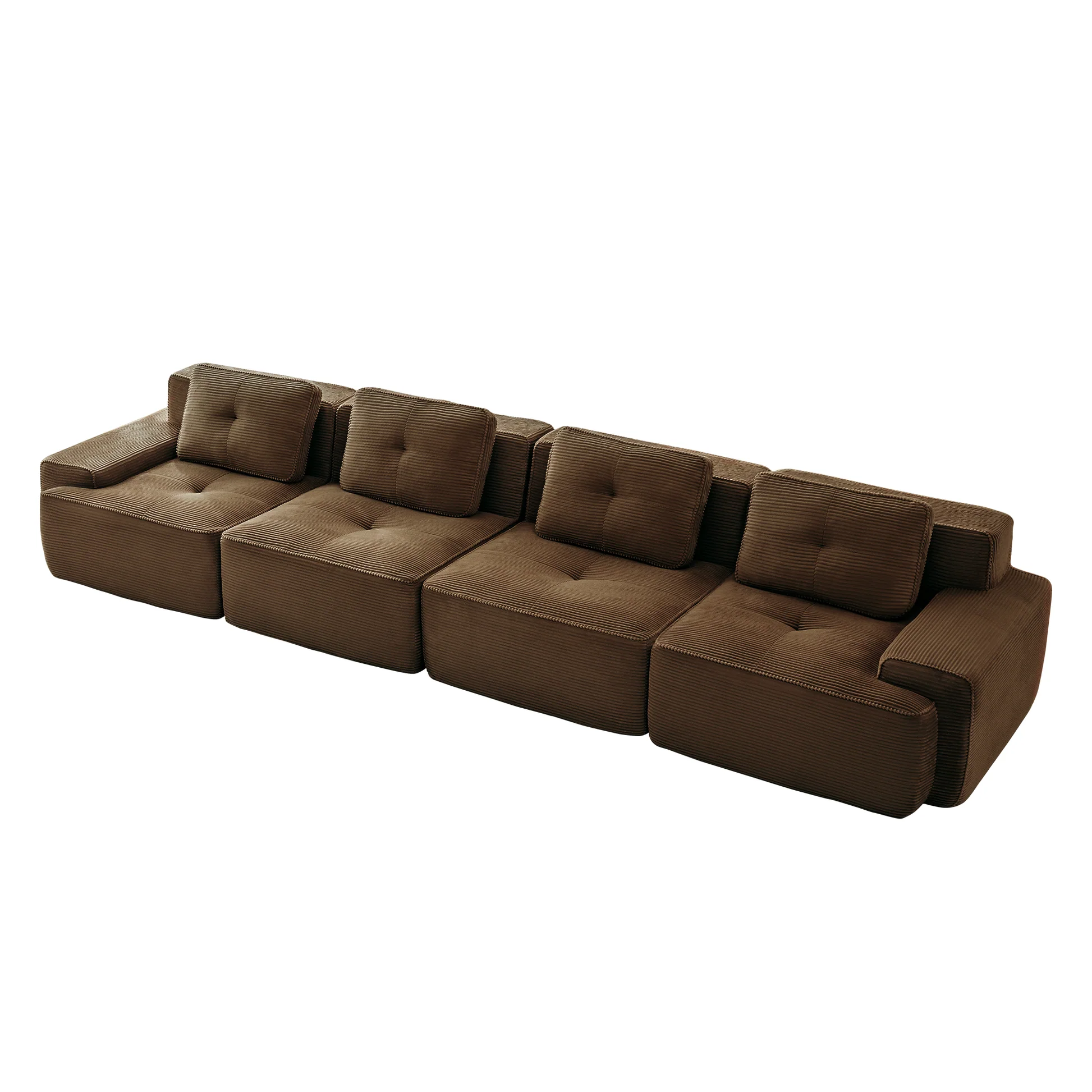 Djurgården 4 Seater Modular Corduroy Sofa - Imagen 24