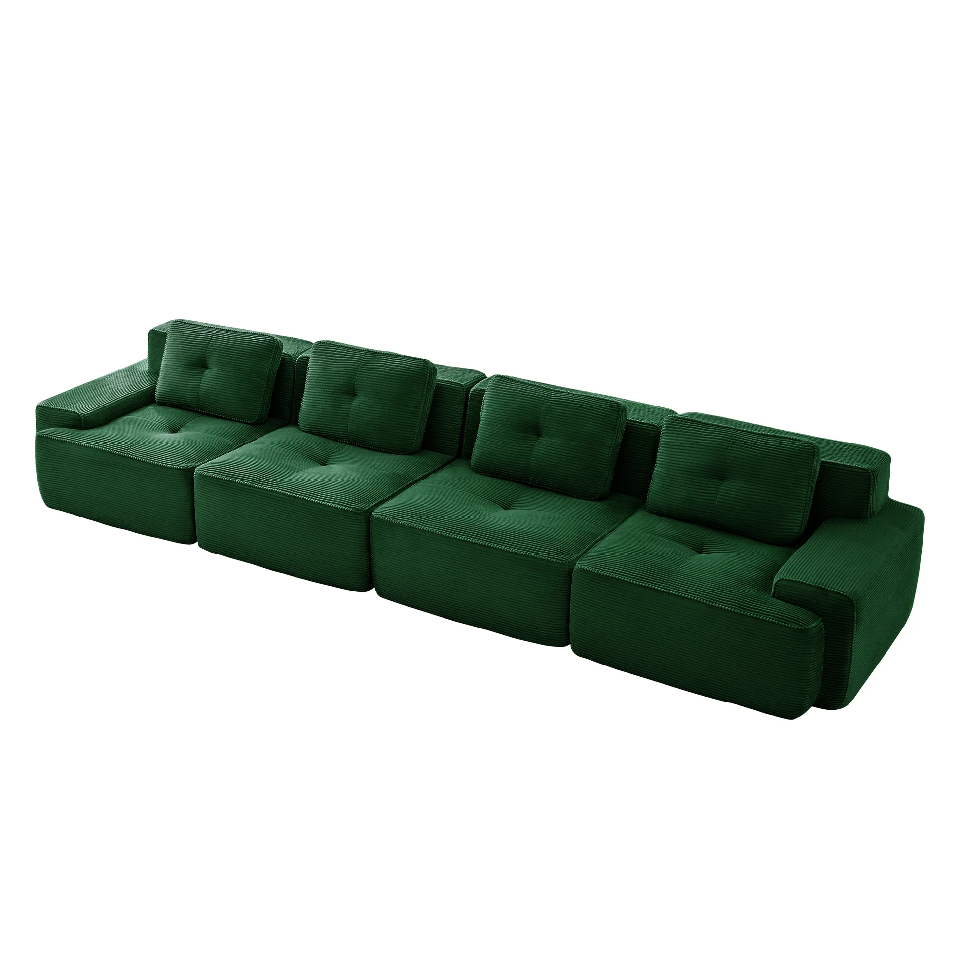 Djurgården 4 Seater Modular Corduroy Sofa - Imagen 29