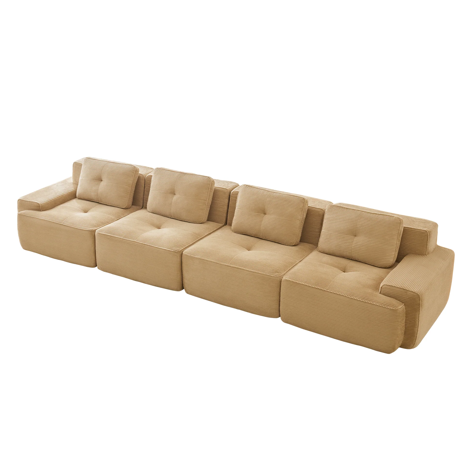 Djurgården 4 Seater Modular Corduroy Sofa - Imagen 7