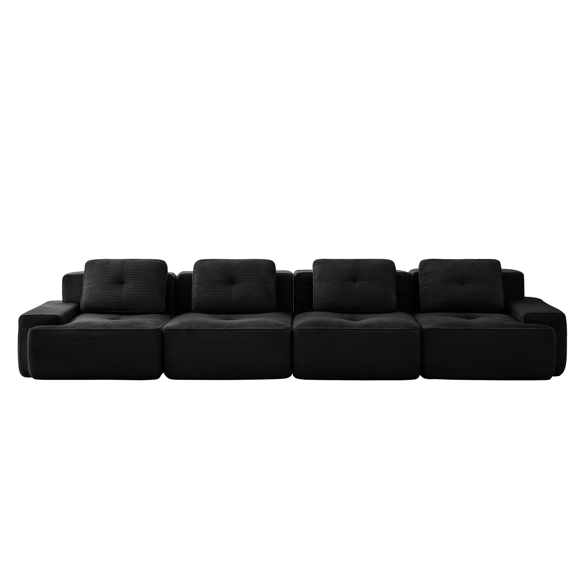 Djurgården 4 Seater Modular Corduroy Sofa - Imagen 12