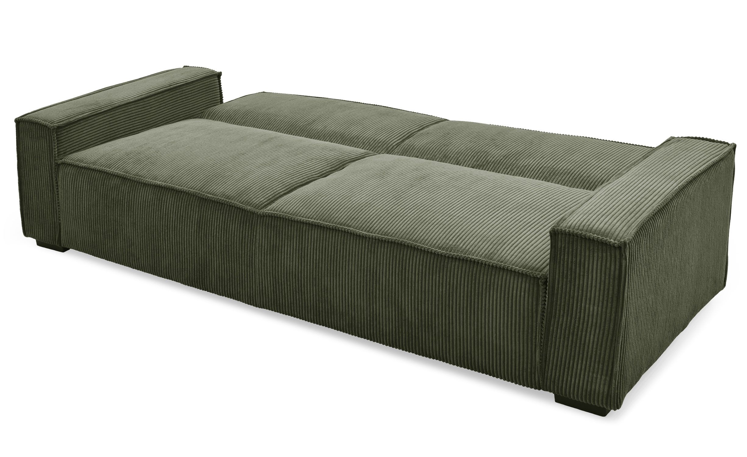 Laholm – 3-Seater Ribbed Velvet Sofa Bed - Image 3