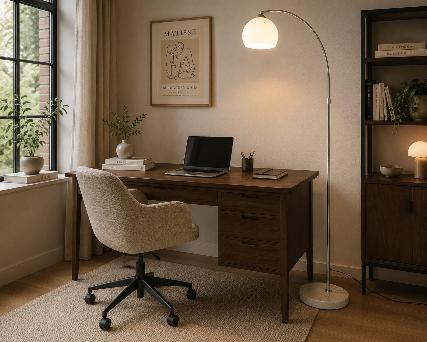 Ribe Floor Lamp – Modern Chrome Arc Floor Lamp - Image 4