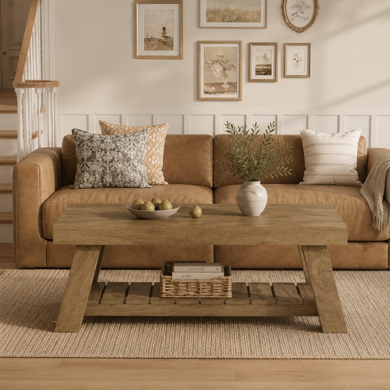 Karvia Coffee Table – Rustic Wood Finish - Image 2