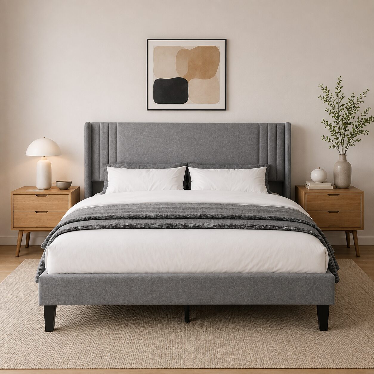 Cama doble Borgholm, 160 x 200 cm