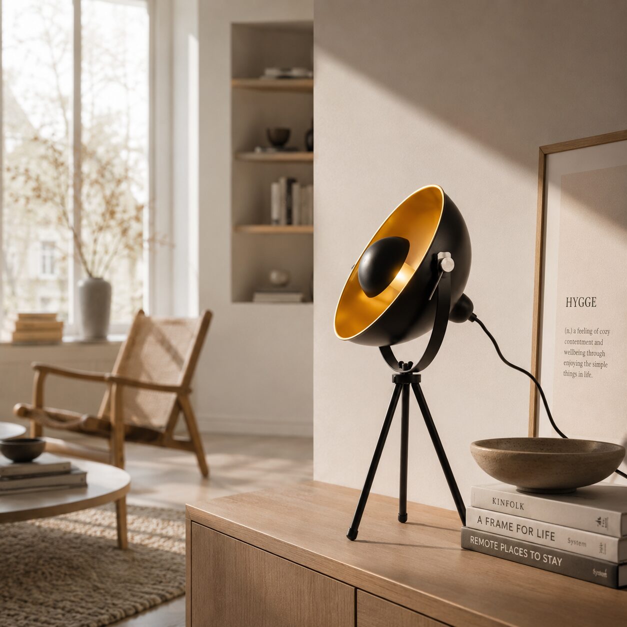 Holstebro Table Lamp – Vintage Tripod Design - Image 3