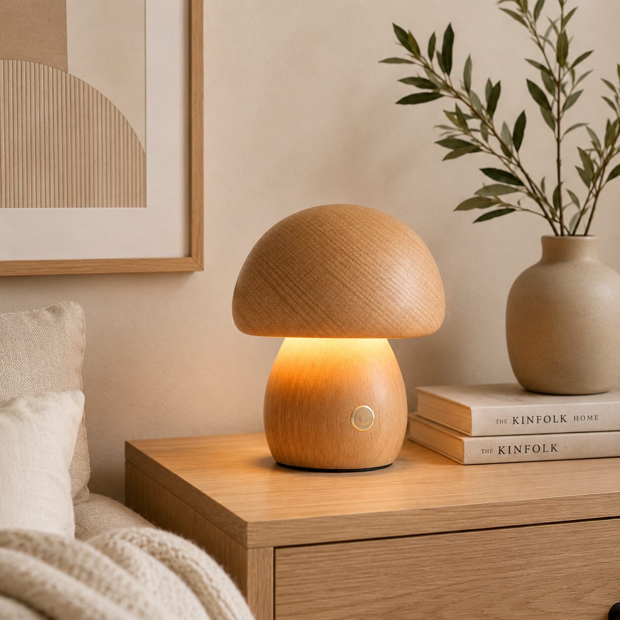 Sundsvall Mini Table Lamp – Scandinavian Mushroom Design - Image 3